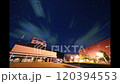 岐阜関ケ原古戦場記念館と北極星の円周運動のタイムラプス動画 120394553