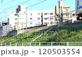 大和駅付近で通勤電車同士で離合している風景 120503554