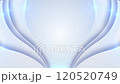 Clean corporate gradient geometric shapes wave lines soft Elegant light grey white background. Wavy curved 120520749