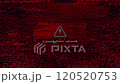 Abstract digital glitch effect noise background. Error signal loop. Virus code software hack concept. Cyber security 120520753
