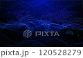 Digital Business corporate Cyberspace Matrix HUD infographic technology data analysis, abstract particles 120528279