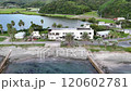 Aerial shot of a hotel near Naminohashidate 120602781