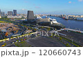 Kaohsiung, Taiwan - August 23, 2024: Aerial view of Kaohsiung Port Cruise Terminal. 120660743