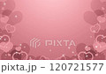 Heart Valentine's Day Pink Background Frame Illustration Graphic Loop Video 120721577