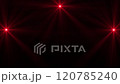 Shining red lights with rays, abstract background 120785240