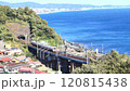 小田原市石橋の玉川橋梁を熱海方向へ渡る検測車（E491系） 120815438
