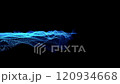 Abstract animation of glowing particles on monochrome background. High quality 4k footage 120934668