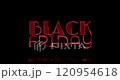 Black Friday sale neon sign banner background for promo video, 4K animation. 120954618
