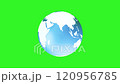 Seamless loop animation of rotating Earth 120956785