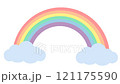 Rainbow animated with pastel color, rainbow bridge animation, animated rainbow appears from cloud 121175590