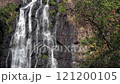 Static video waterfall stream falling down rocks and stones of mountain steep slope of Tropical forest in Sarika waterfall. 121200105
