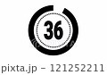 40 second countdown timer animation video (white background) 121252211