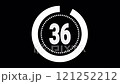 40 second countdown timer animation video (black background) 121252212