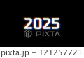 New Year 2025 Text Glitch Effect Animation Loop 121257721