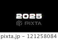 Futuristic Glitch Text Animation Happy New Year 2025 121258084