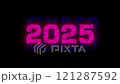 2025 Futuristic Text Effect Glitch Animation for New Year 121287592