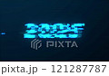 Cyberpunk Glitch Text Animation Happy New Year 2025 121287787