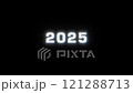 2025 New Year Cyber Glitch Animated Text Loop Effect 121288713