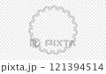 Black line circular lace ornament loop animation with alpha 121394514