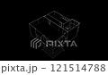 3D looped animation of building project 121514788