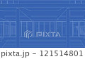 3D looped animation of building project 121514801