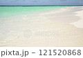 Paradise sea coast, white clean sand and clear warm sea without people 121520868