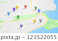 Smartphone App Map With GPS Pins Animation 121522055
