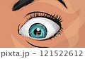 Comic Books Woman Eyes Looking With Surprise 121522612