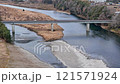 那珂川　新那珂川橋　12月の曇りの日　空撮 121571924