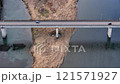那珂川　新那珂川橋　12月の曇りの日　空撮 121571927