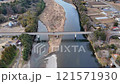 那珂川　新那珂川橋　12月の曇りの日　空撮 121571930