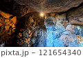 A quiet cave scene at Fukushuen Park (HD footage) 121654340