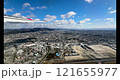 Window footage of a passenger plane taking off from Osaka International Airport (Itami) 121655977
