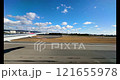 Window footage of a passenger plane taking off from Osaka International Airport (Itami) 121655978