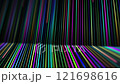 Color neone line. Multicolored line background loop. Rainbow vector space. Colored wall Blurred. Futuristic Abstract Blue, Purple, Green Neon Light Shapes colorful background Laser. HD, 4K, 60 fps.	 121698616