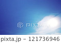 雲に隠れた太陽 空 雲 青空 タイムラプス タイトル用 121736946