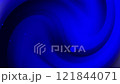 Dark blue gradient swirling curves and small dots on a background. Perfect for technology, fashion, or abstract design projects needing a modern touch 121844071