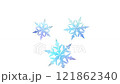 雪花圖案插圖的旋轉動畫 雪花圖案插圖的旋轉動畫 121862340
