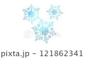 雪花圖案插圖的旋轉動畫 雪花圖案插圖的旋轉動畫 121862341