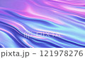 Animated 3D abstract holographic liquid background. Iridescent psychedelic fluid shape with waves. Colorful fluid abstraction flow. 4K 3d rendering. Colorful Abstract Motion Background 4K 121978276