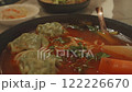 Spicy Szechuan, Hot and Dour Dumpling Soup, Close Up 122226670