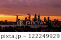 Sunset over Perth, glowing skyline, fiery skies, and tranquil Swan River views 122249929