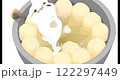 這是兔子製作麻糬的影片素材。使用人工智慧生成。 122297449
