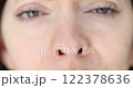Closeup of facial features, emphasizing expressions and emotions, and wear wiggles 122378636
