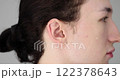 Handsome guy with black hair and ear 122378643