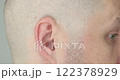 Closeup anatomy of male head and ear 122378929