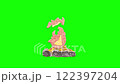 Campfire Animation: Flickering Flames on Logs - Loopable Fire Effect 122397204