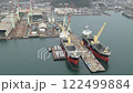Aerial view of Shin-Kurushima Hiroshima Dock in Akitsu-cho, Higashi-Hiroshima City 122499884