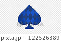 Spade transition (blue) 122526389
