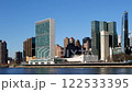 United Nations Headquarters from Roosevelt Island. View of NYC skyline at sunny day 122533395